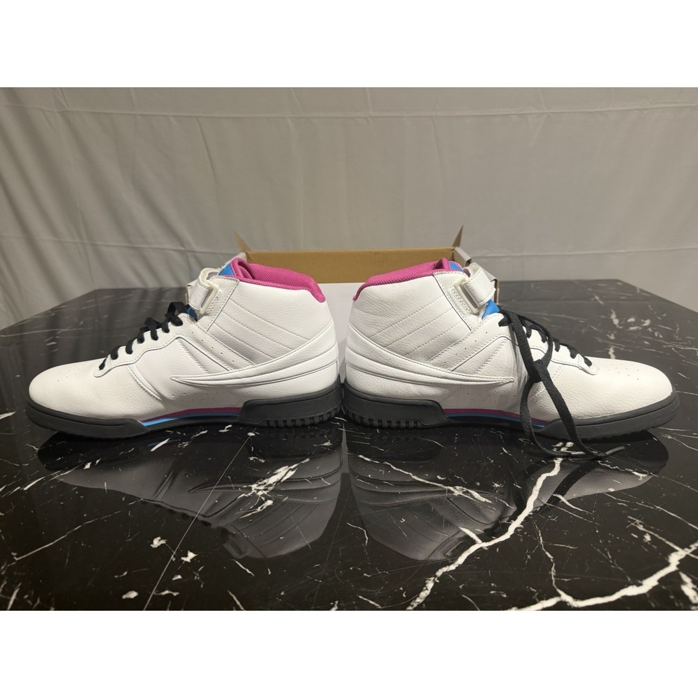Fila F-13 Logo 1FM00004-148 Mens White Leather Lace Up Lifestyle Sneakers Shoes - Picture 5 of 6